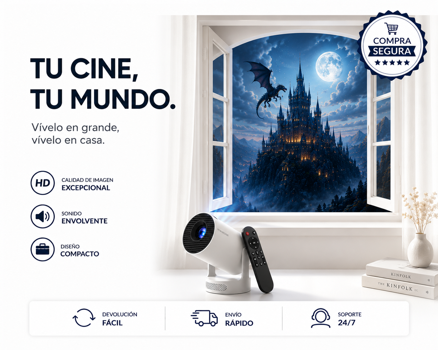 MagCubik Proyector Portátil Viral